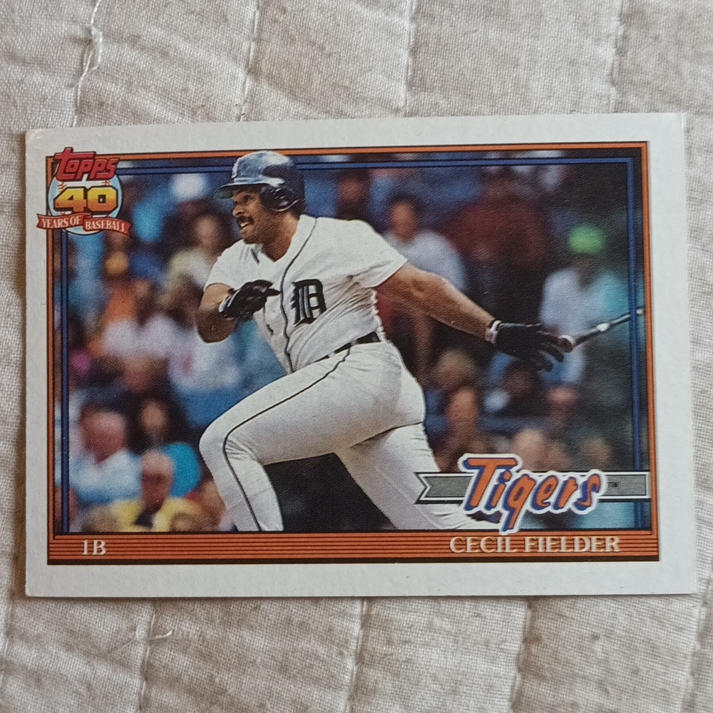Cecil fielder 1991 topps 720